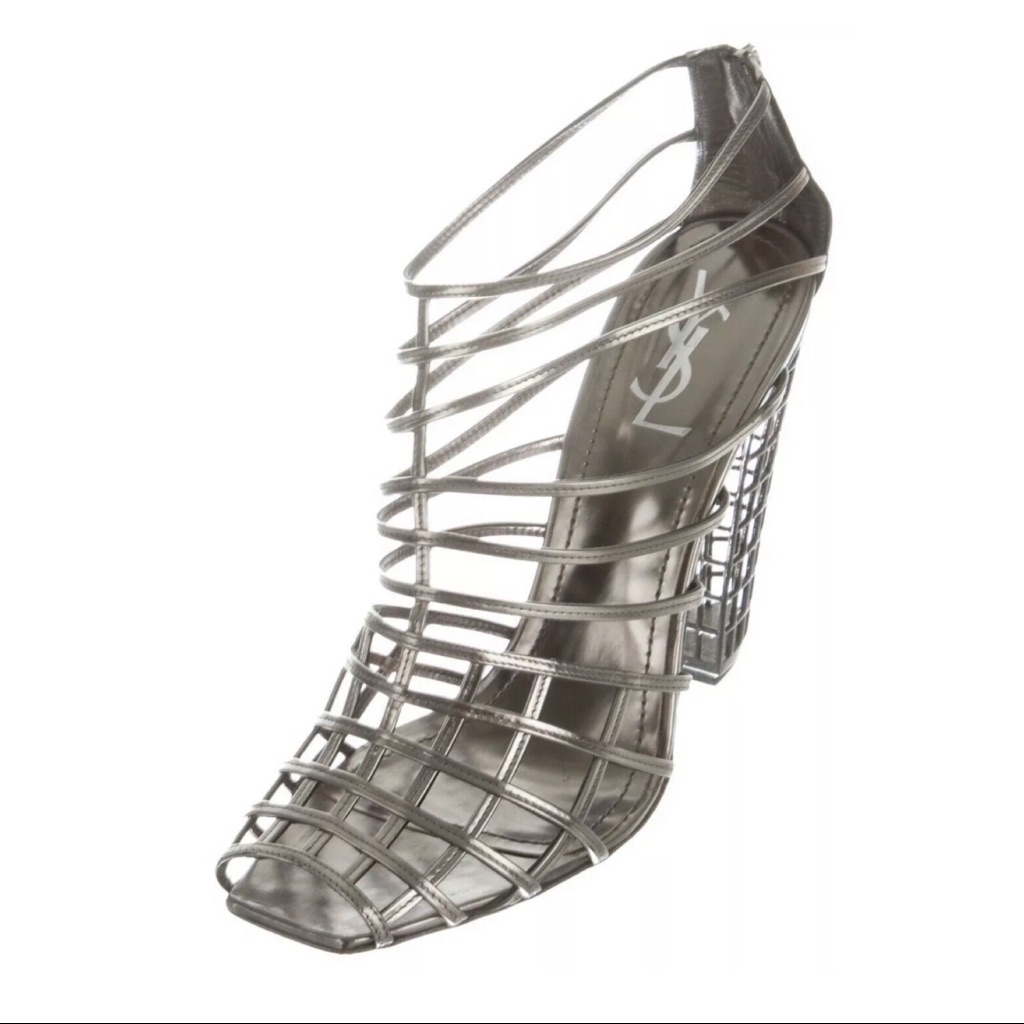 Ysl Caged Booties